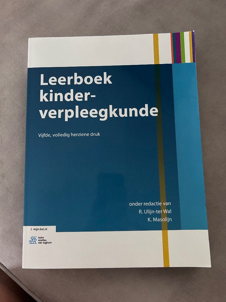 Leerboek kinderverpleegkundige, Boeken, Ophalen of Verzenden, Natuurwetenschap, R. Ulijn-Ter Wal en K. Masolijn, Zo goed als nieuw