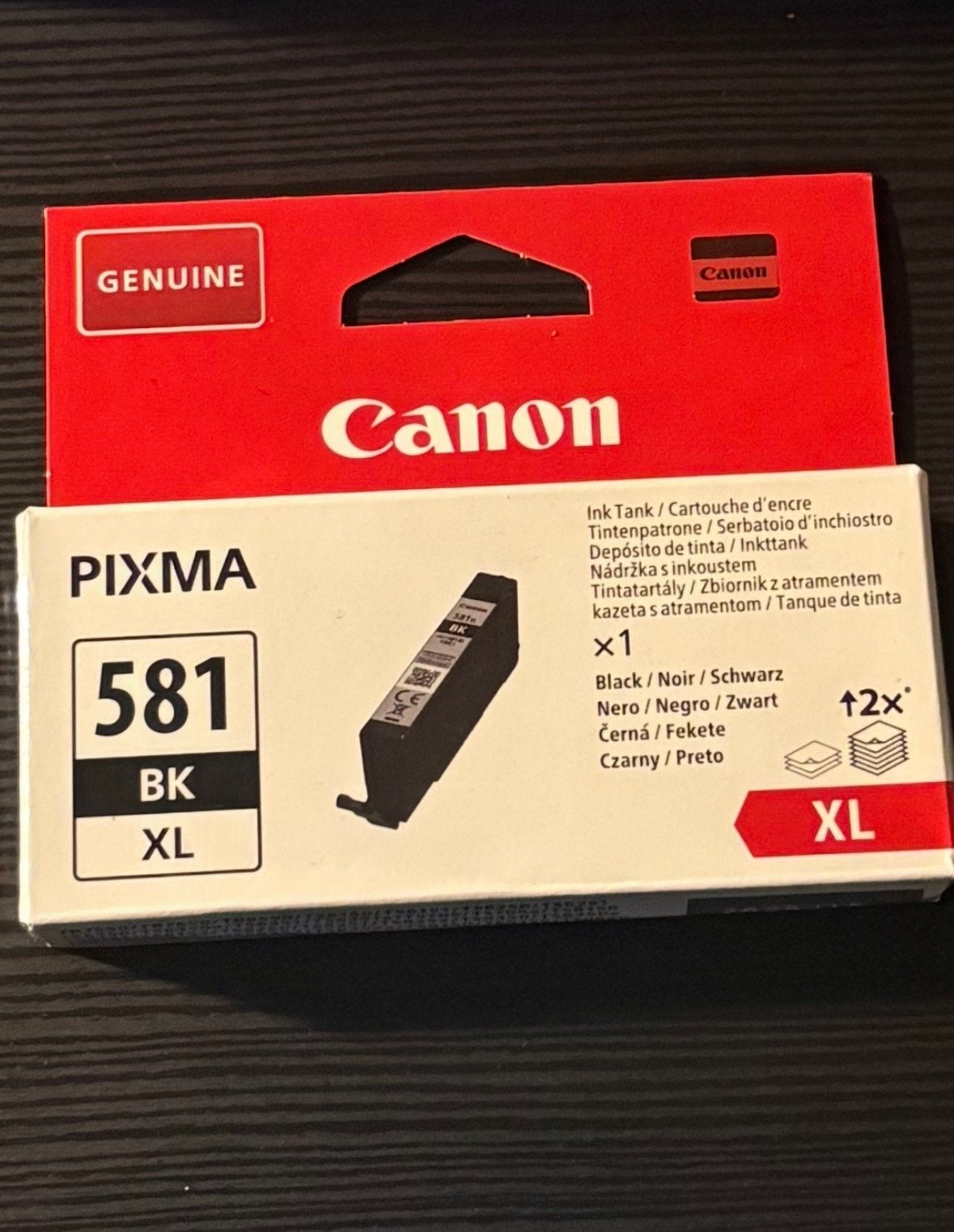 Canon PIXMA 581 BK XL Inktcartridge - Zwart, Ophalen of Verzenden, Nieuw, Cartridge