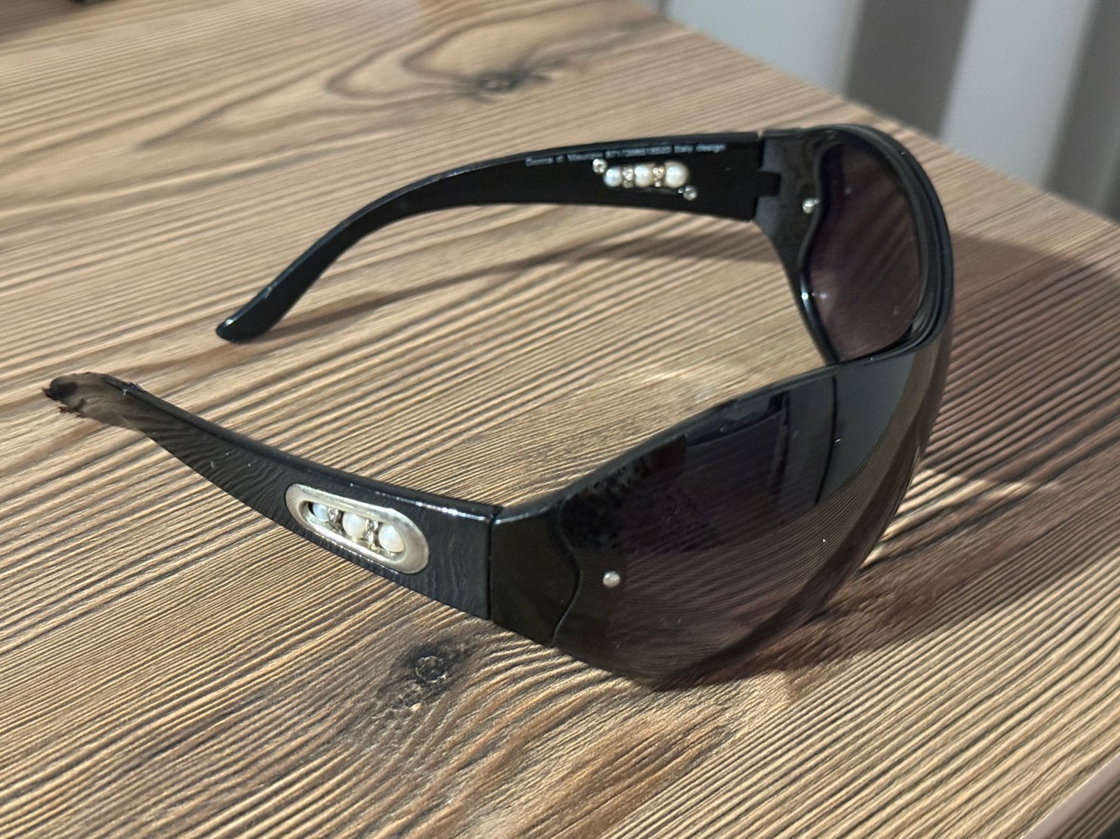 Y2K sunglasses, Ophalen of Verzenden, Zo goed als nieuw, Zwart, Overige merken