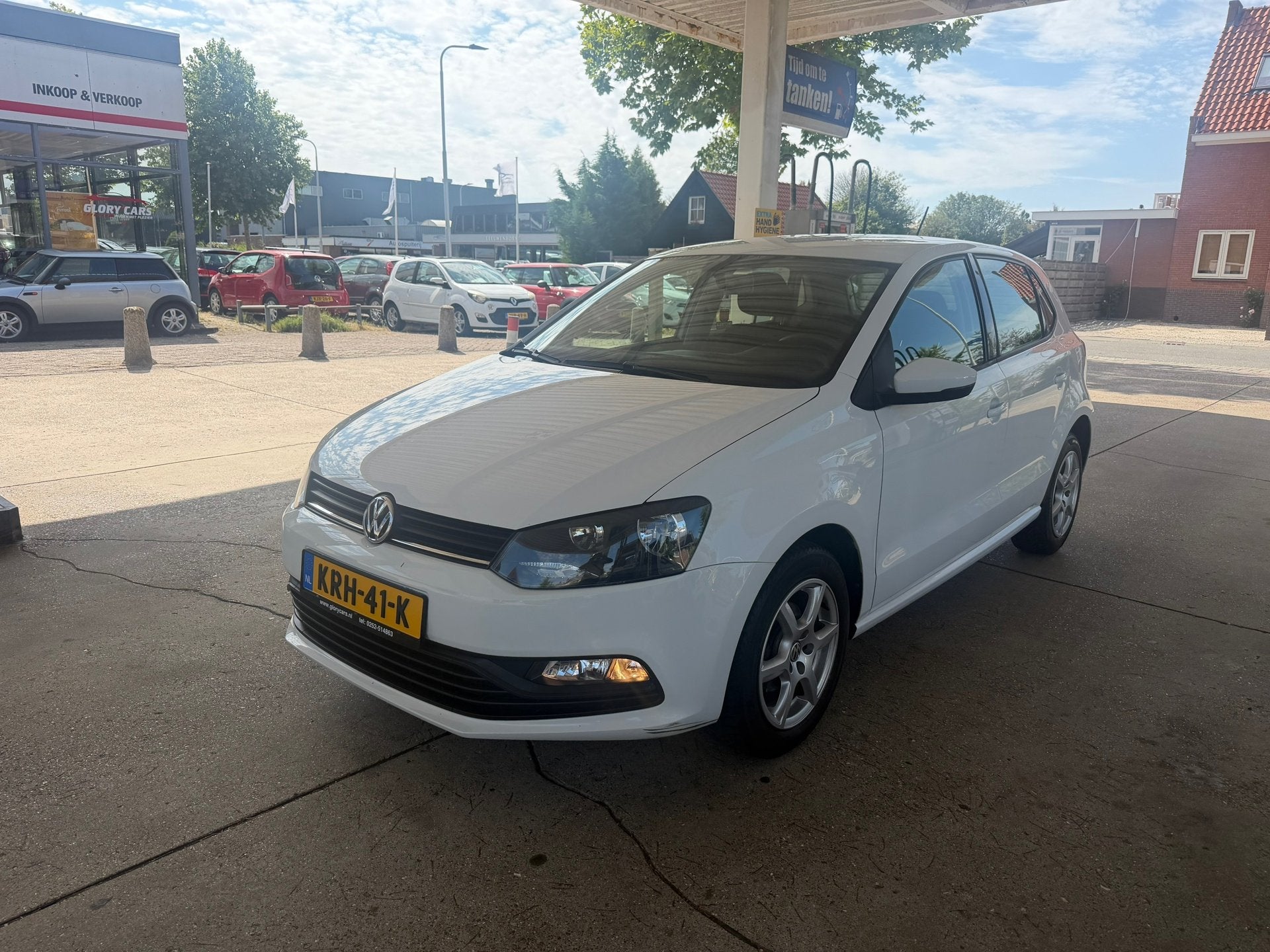 Volkswagen POLO 1.0 PAS ONDERHOUD MET 3 MAANDEN GARANTIE, Auto's, Stof, 60 pk, Wit, Bedrijf