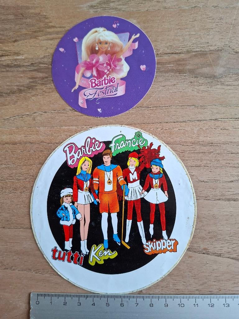 Stickers Barbie, Ophalen of Verzenden, Zo goed als nieuw, Strip of Tekenfilm