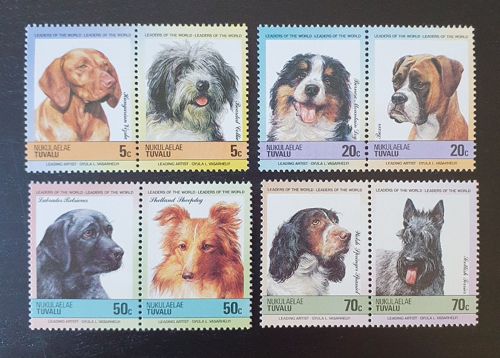 Tuvalu Nukulaelae 1985 Honden Michel 33-40 postfris, Verzenden, Postfris, Dier of Natuur
