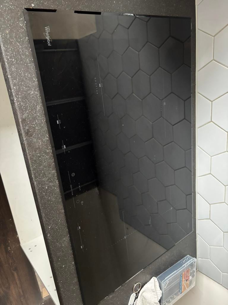 Whirlpool inductie kookplaat 4-pits, Witgoed en Apparatuur, Kookplaten, Ophalen, 4 kookzones, Zo goed als nieuw, Inbouw