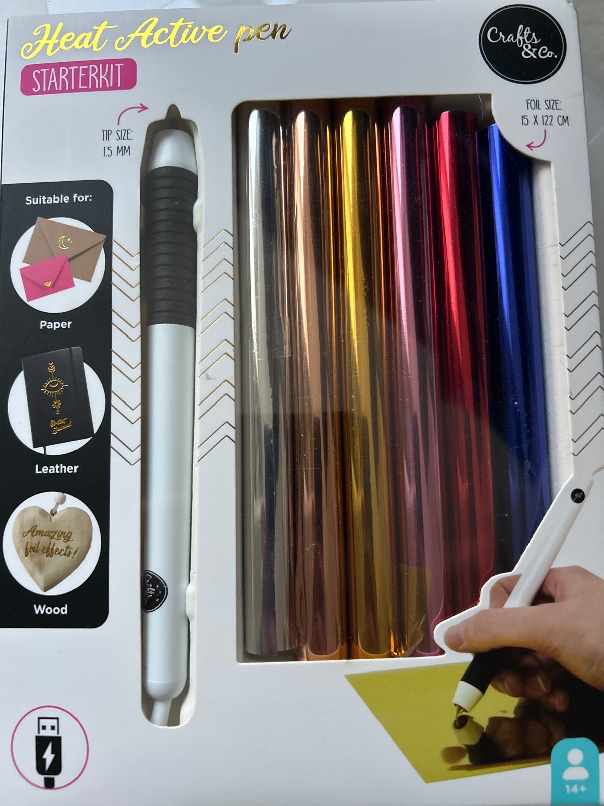 Heat Active Pen Starterkit met Folie - Crafts & Co., Nieuw, Meerkleurig, Ophalen of Verzenden, Overige materialen