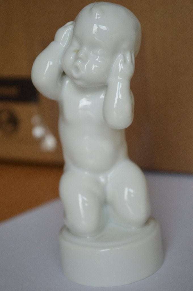 Vintage Deens Porseleinen Beeldje van Svend Lindhart nr 2209, Verzamelen, Ophalen of Verzenden, Zo goed als nieuw, Mens
