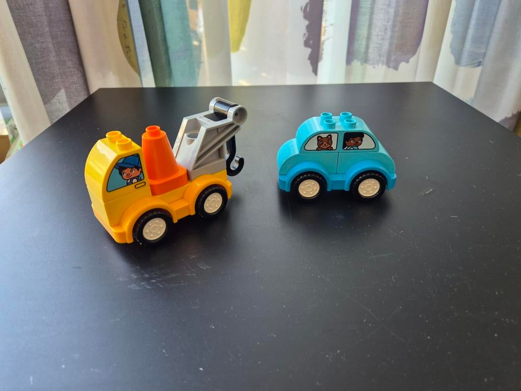 Lego Duplo 10883 Sleepwagen en Auto, Ophalen of Verzenden, Zo goed als nieuw, Complete set, Duplo