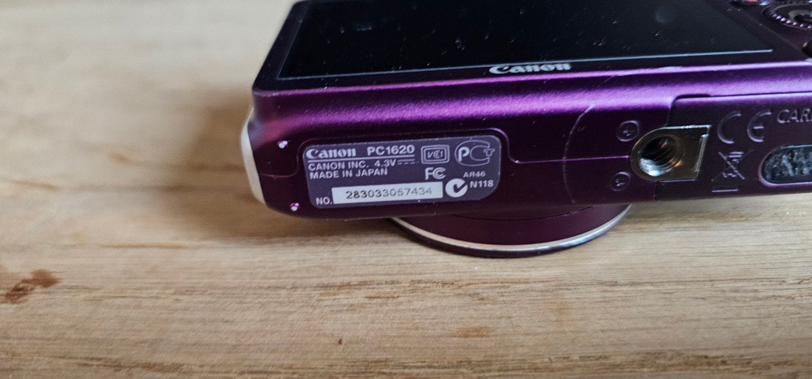 Canon PowerShot SX220 HS - Paars, werkt prima, Ophalen, Gebruikt, Canon, Compactcamera