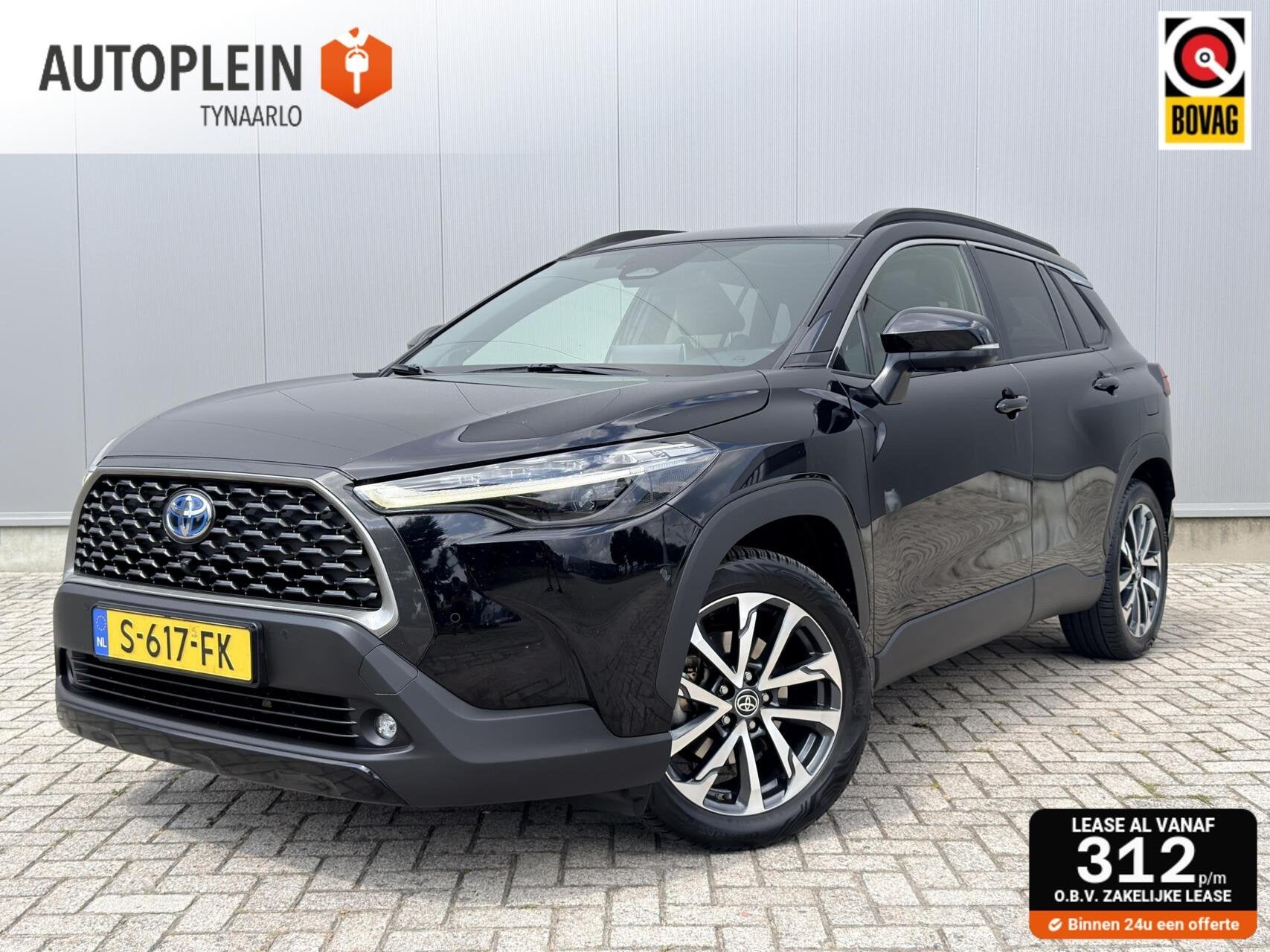 Toyota Corolla Cross 2.0 HP Hybrid Launch Edition 1e Eig|Dea, Gebruikt, 4 cilinders, Met garantie (alle), Zwart