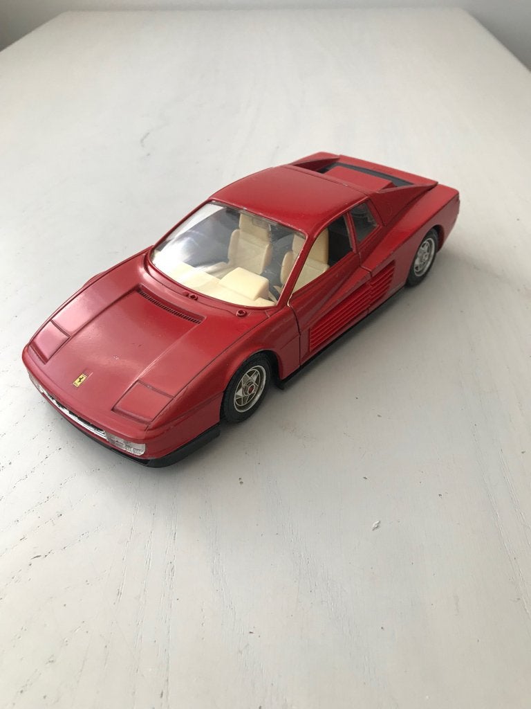 Ferrari Testarossa (1984) Burago 1:24, Hobby en Vrije tijd, Modelauto's | 1:24, Ophalen of Verzenden, Gebruikt, Bburago