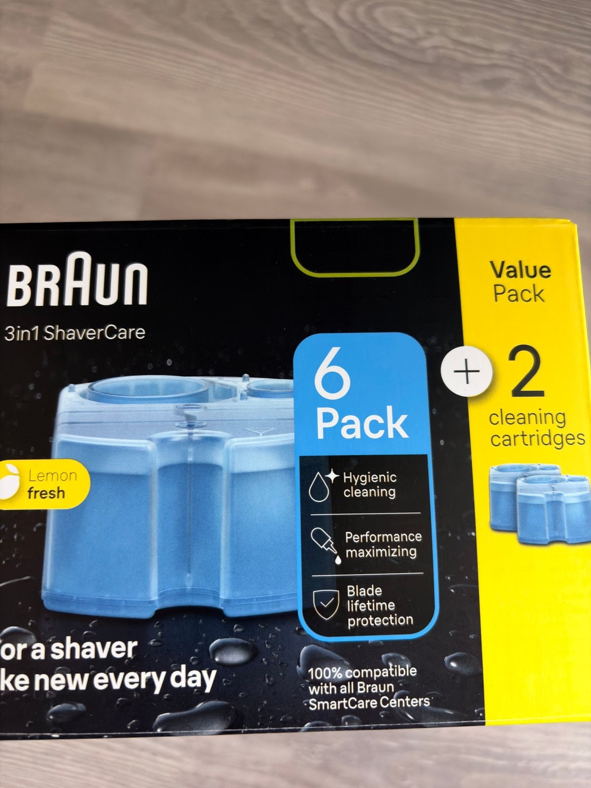 braun scheerapparaat cleaning cartridge 6x 170 ml, Ophalen of Verzenden, Nieuw, Scheren en Epileren