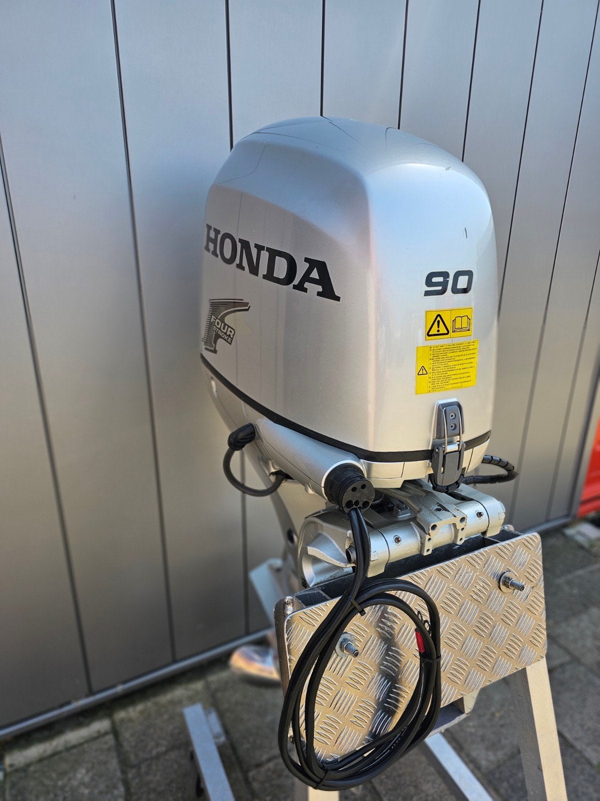 HONDA 90PK  4TAKT EFI  LANGSTAART POWERTRIM NETTE STAAT, Watersport en Boten, Ophalen, Gebruikt, Benzine, 30 pk of meer