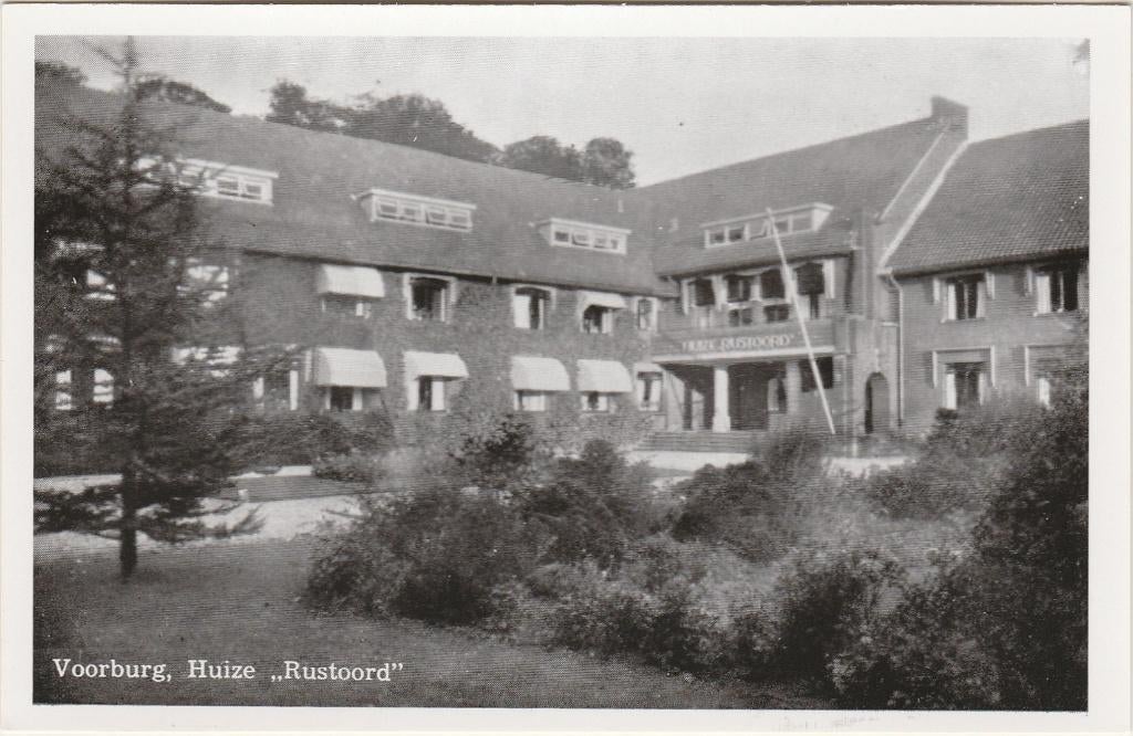VOORBURG Huize Rustoord, Verzenden, 1940 tot 1960, Ongelopen, Zuid-Holland