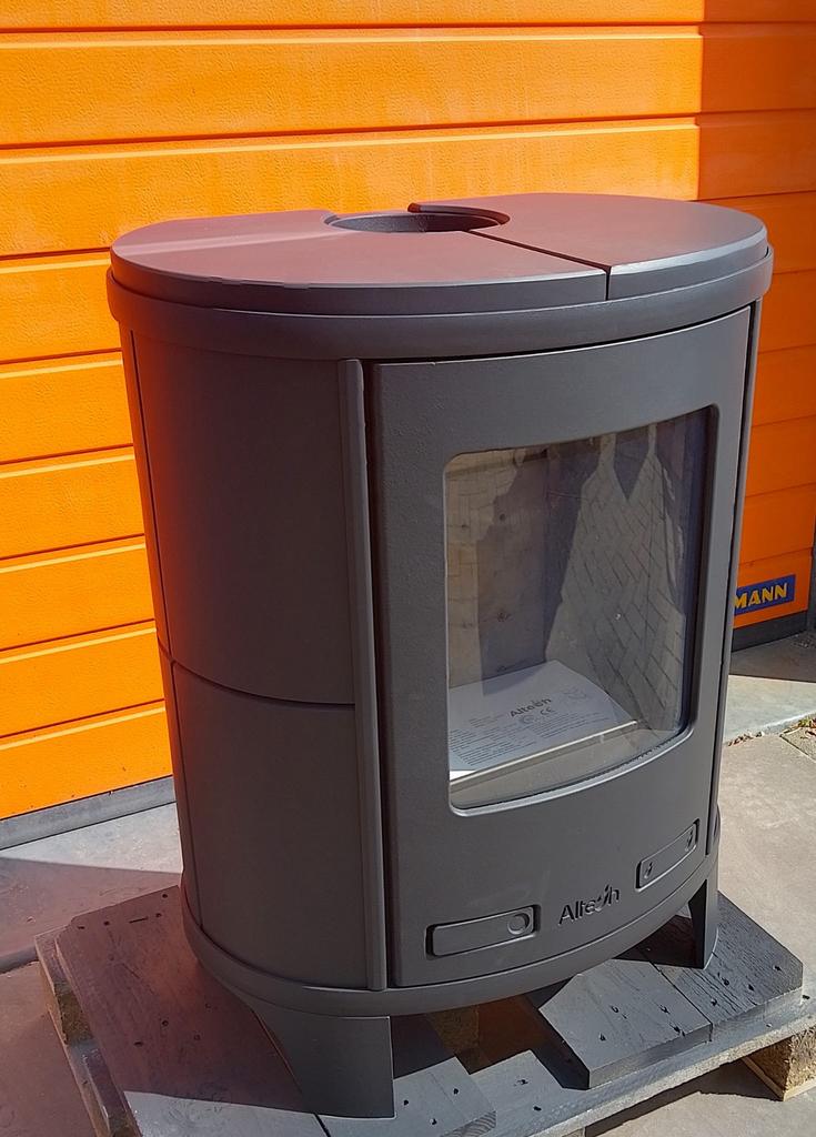 Showroom model: Altech Ecosy houtkachel, 8,5kW, Huis en Inrichting, Kachels, Ophalen, Zo goed als nieuw, Hout, Houtkachel