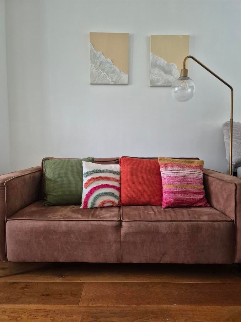 4 decoratieve kussens Unique Living, Ophalen, Zo goed als nieuw, Overige kleuren, Vierkant