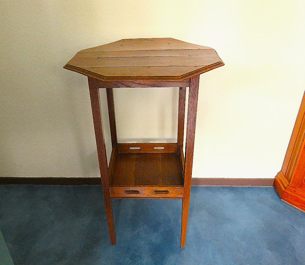 Vintage eiken bloemen tafel, Ophalen