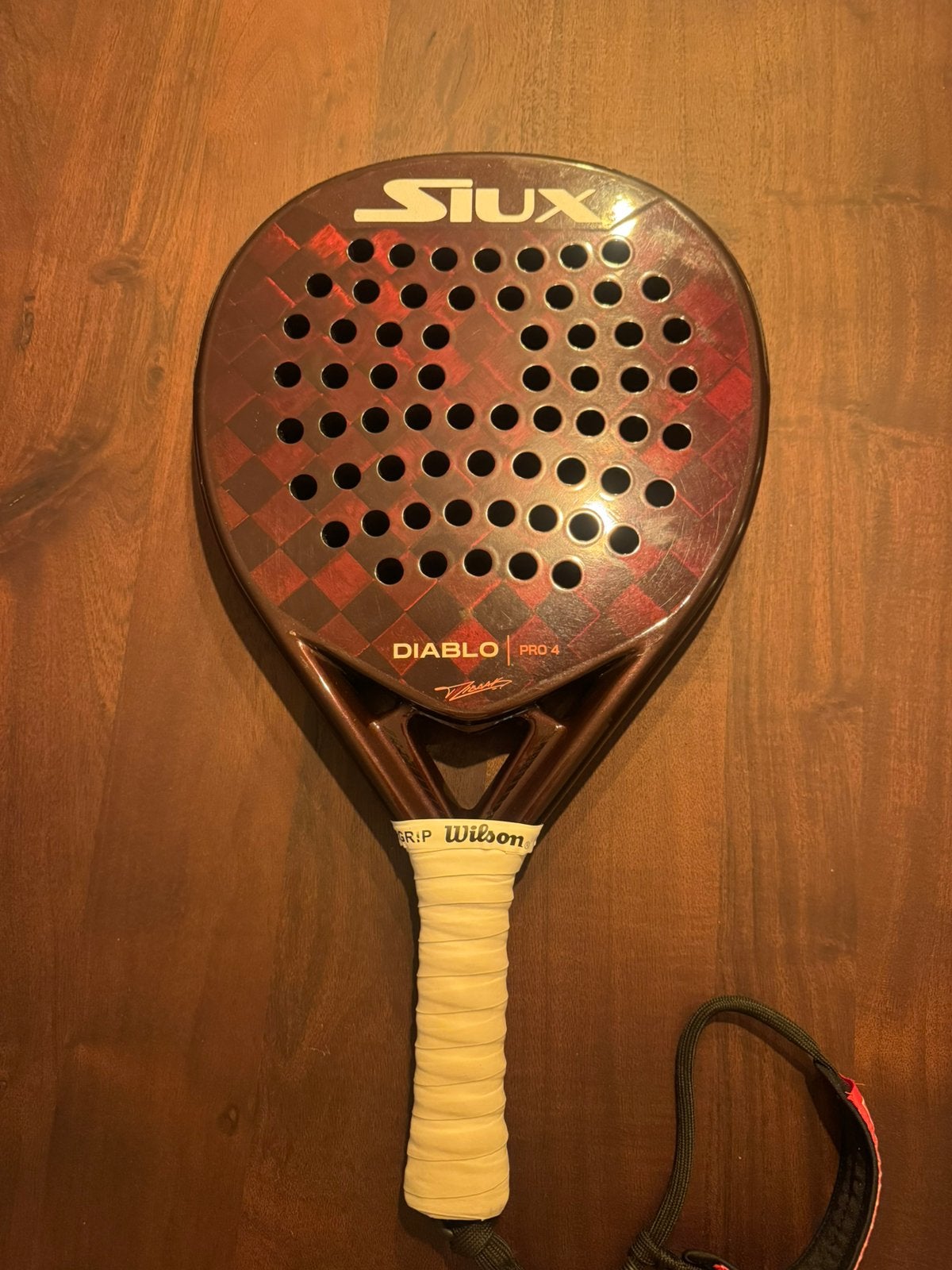 Siux diablo pro 4, Sport en Fitness, Ophalen of Verzenden, Gebruikt, Padelracket