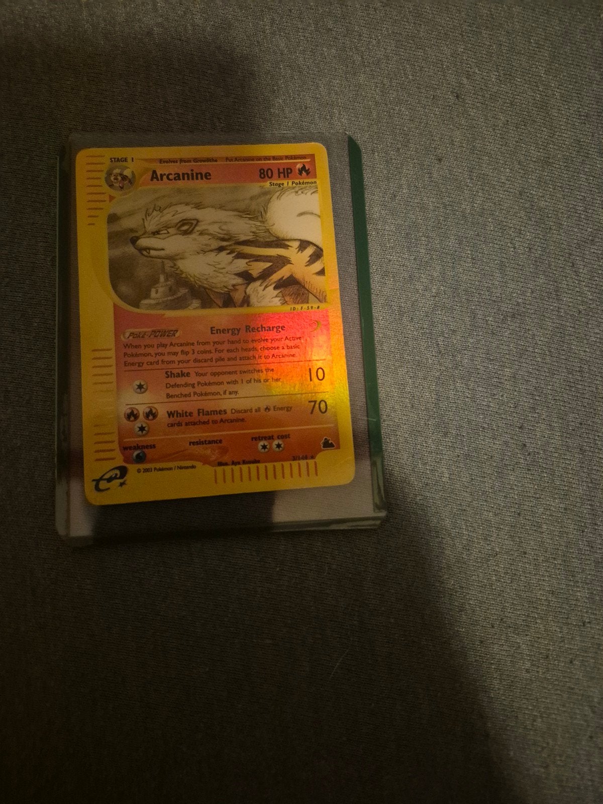 Arcanine Pokémon Kaart - 80 HP, Ophalen of Verzenden, Nieuw, Losse kaart, Foil