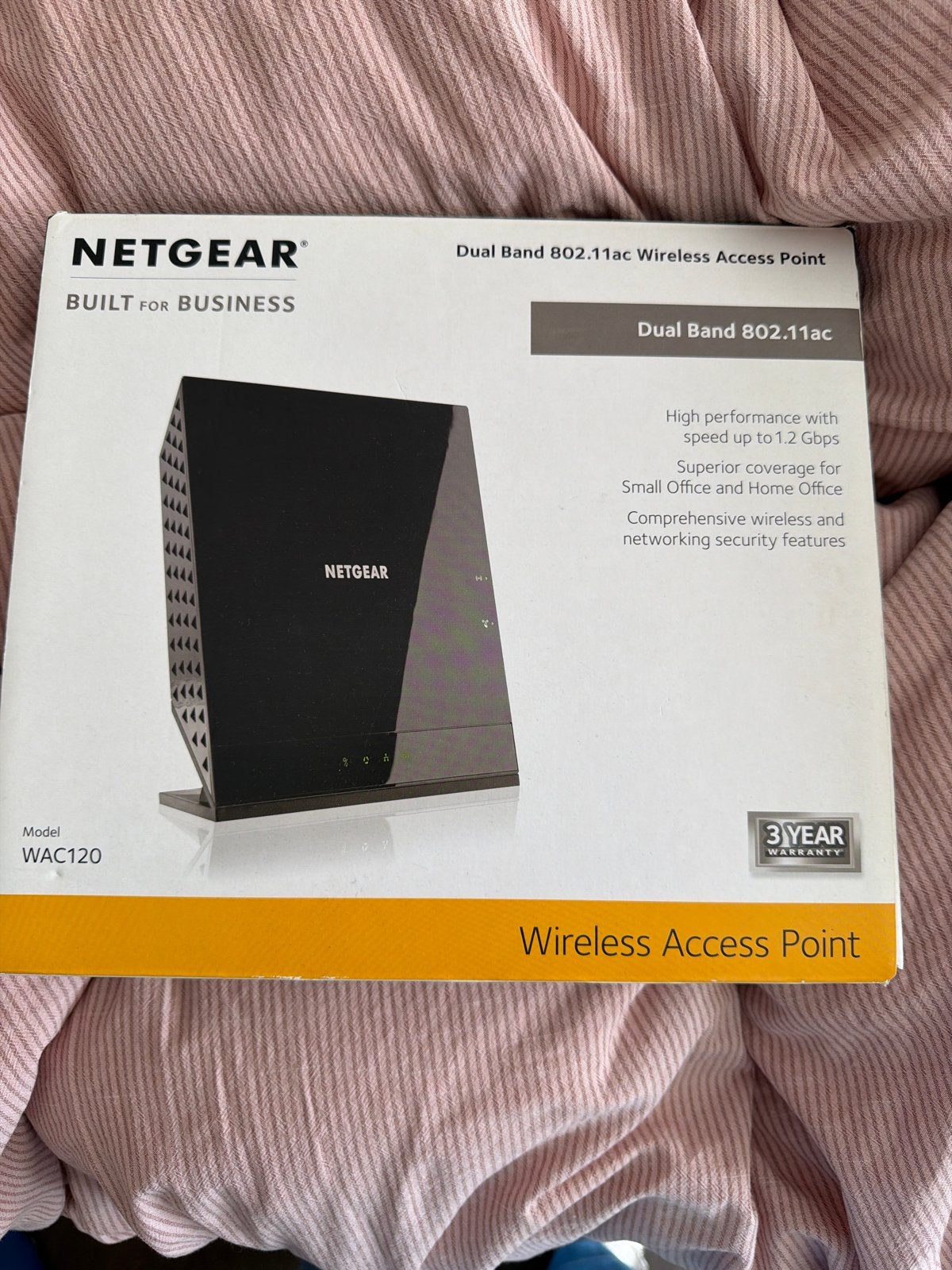 Netgear WAC120 Dual Band 802.11ac Wireless Access Point, Computers en Software, Accesspoints, Ophalen of Verzenden, Zo goed als nieuw