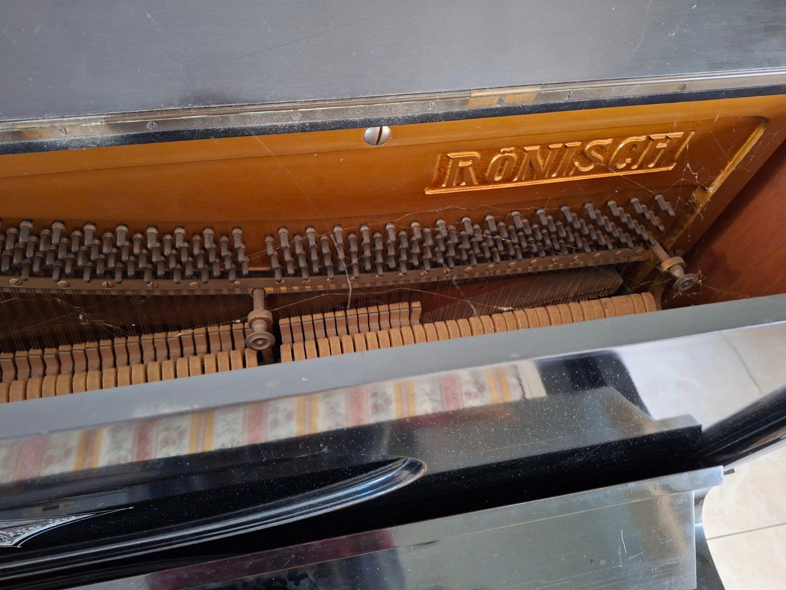 Zwarte piano, Muziek en Instrumenten, Piano's, Ophalen, Gebruikt, Zwart