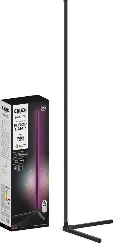 Calex Slimme LED Vloerlamp Wifi Hoeklamp Dimbaar RGB (nieuw), Ophalen of Verzenden, Gmail, 150 tot 200 cm, Vloerlampie
