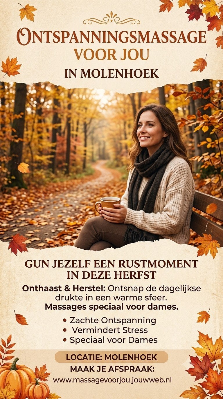 Ontspanningsmassage voor vrouwen in Molenhoek, Ontspanningsmassage