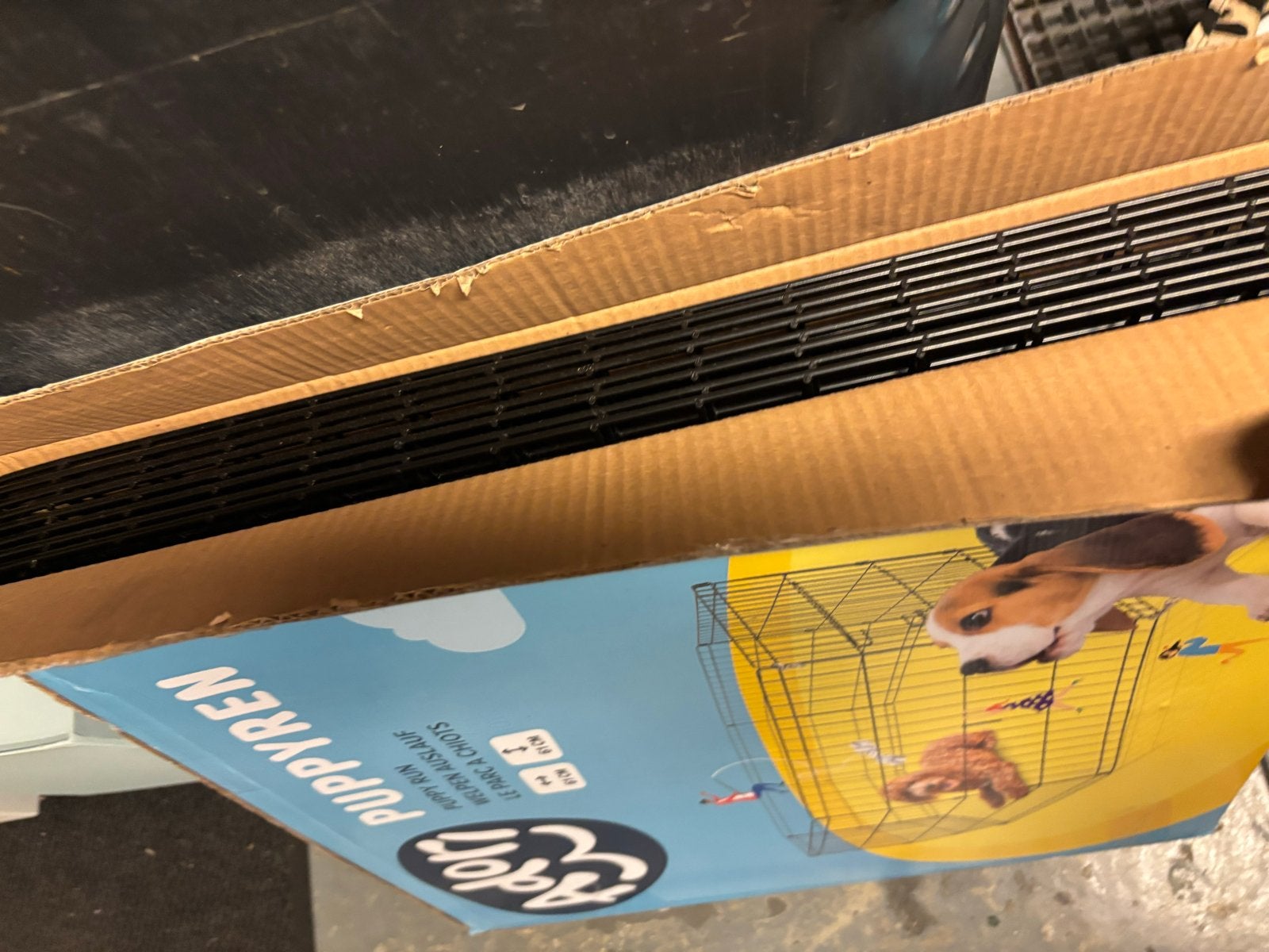 Hondenren puppy, Dieren en Toebehoren, Hondenbenches, Ophalen, Zo goed als nieuw