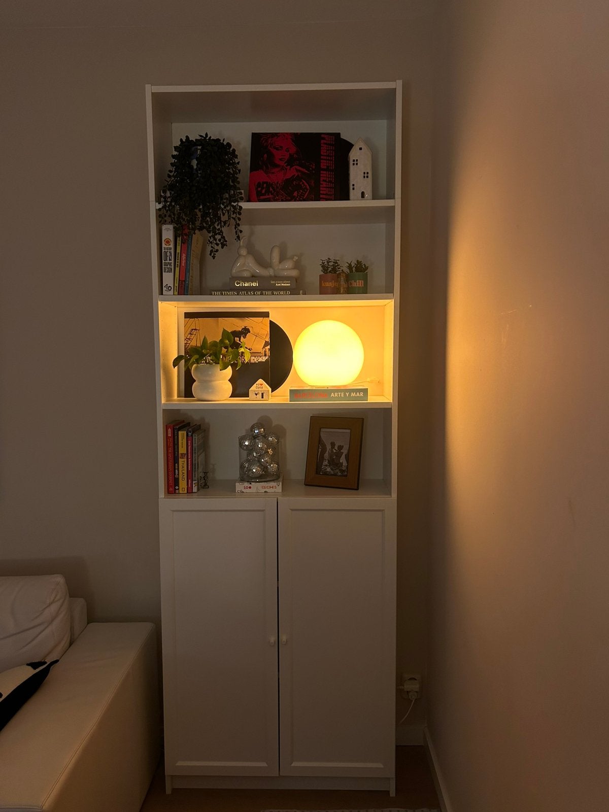 IKEA BILLY / OXBERG boekenkast met extra bovenbouw, Ophalen, 200 cm of meer, 50 tot 100 cm, Zo goed als nieuw