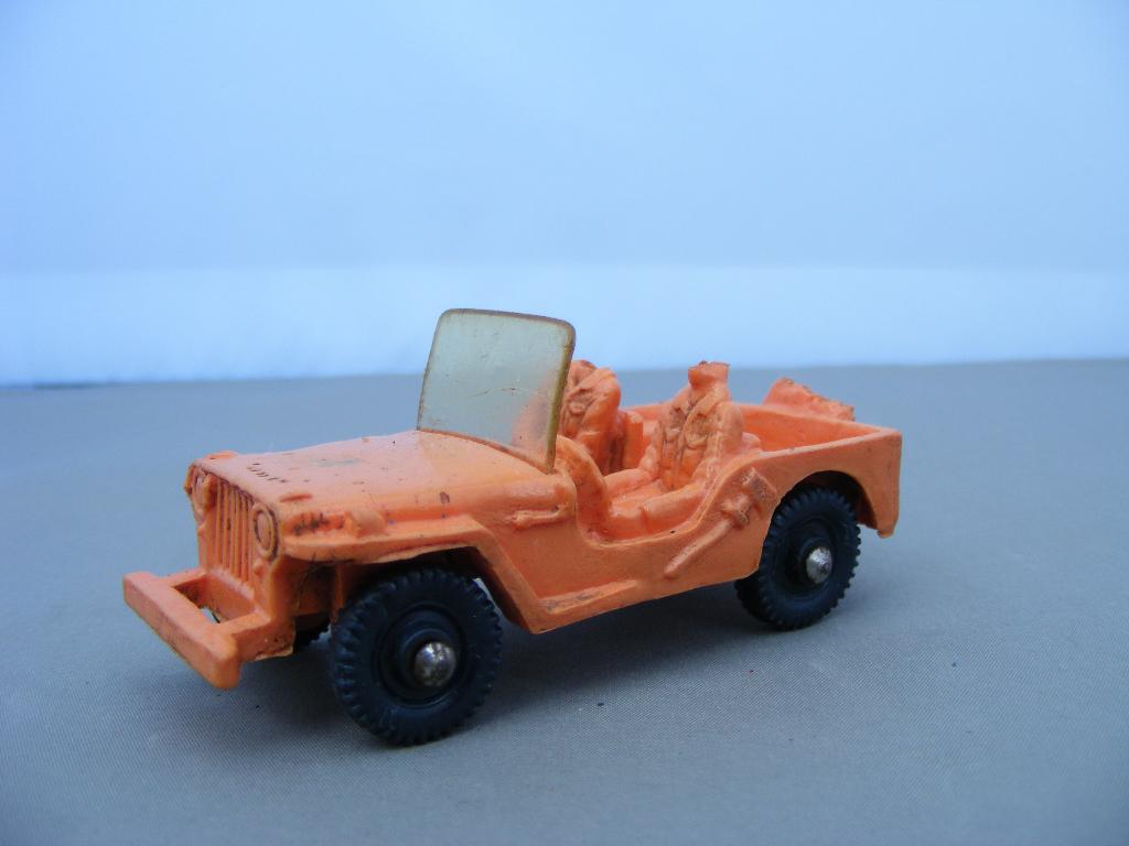 Willys jeep 1/43 tomte nr 2 incompleet oranje, Ophalen of Verzenden, Gebruikt, Auto, Overige merken