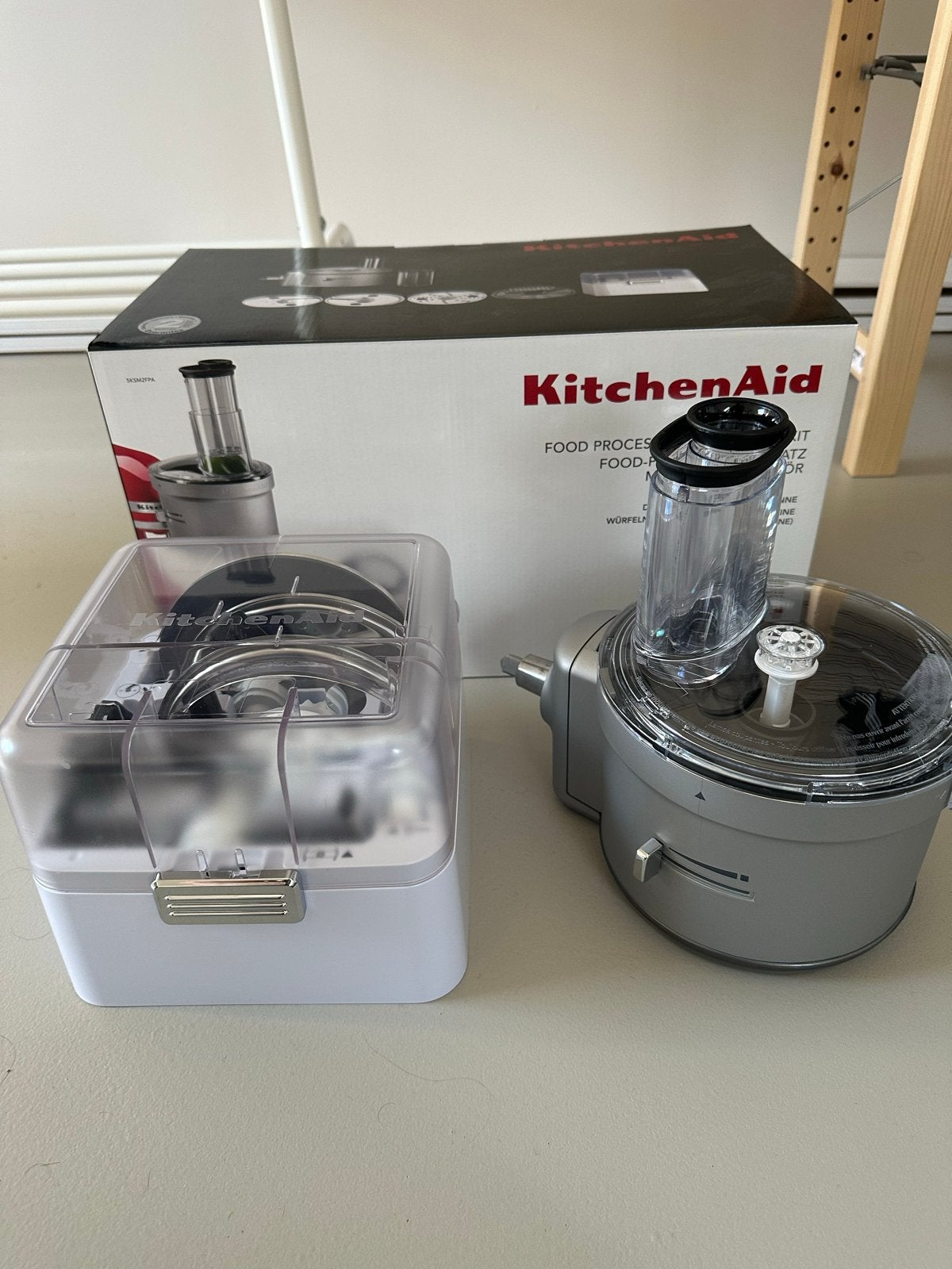 NIEUW KitchenAid Foodprocessor met Dicing Kit, Witgoed en Apparatuur, Nieuw, 3 snelheden of meer, Ophalen of Verzenden, 2 tot 3 liter