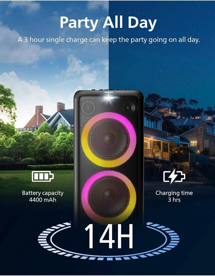 Philips partybox, Ophalen, Zo goed als nieuw, Complete set