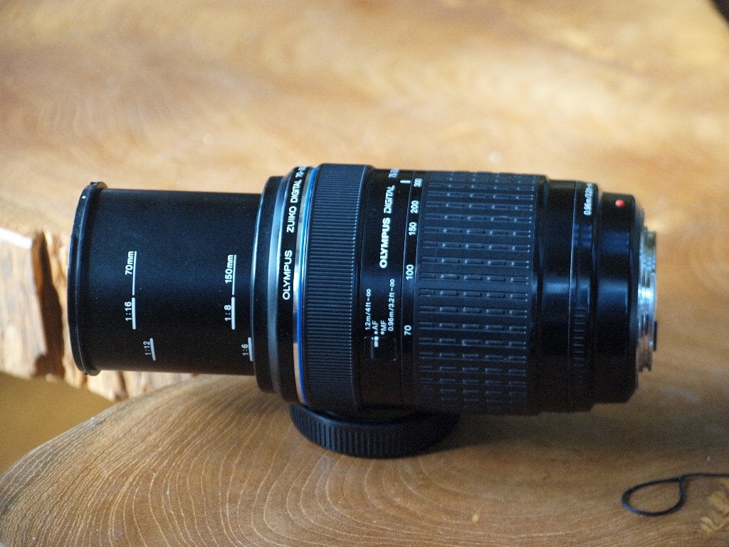 olympus 70-300 ED Four Thirds zoomlens, Gebruikt, Zonnekap, Olympus, Overige vattingen