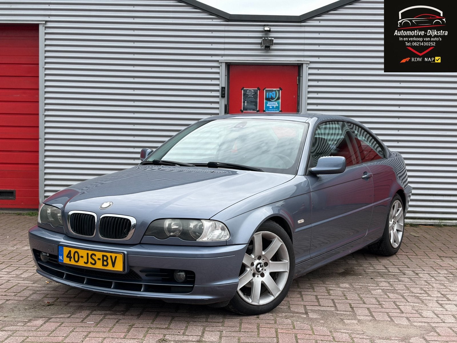 BMW 3-Serie E46 318CI Coupe/ Sport-Leder/ Clima/ Cruise/NAP!, Auto's, Achterwielaandrijving, 1995 cc, Blauw, Bedrijf