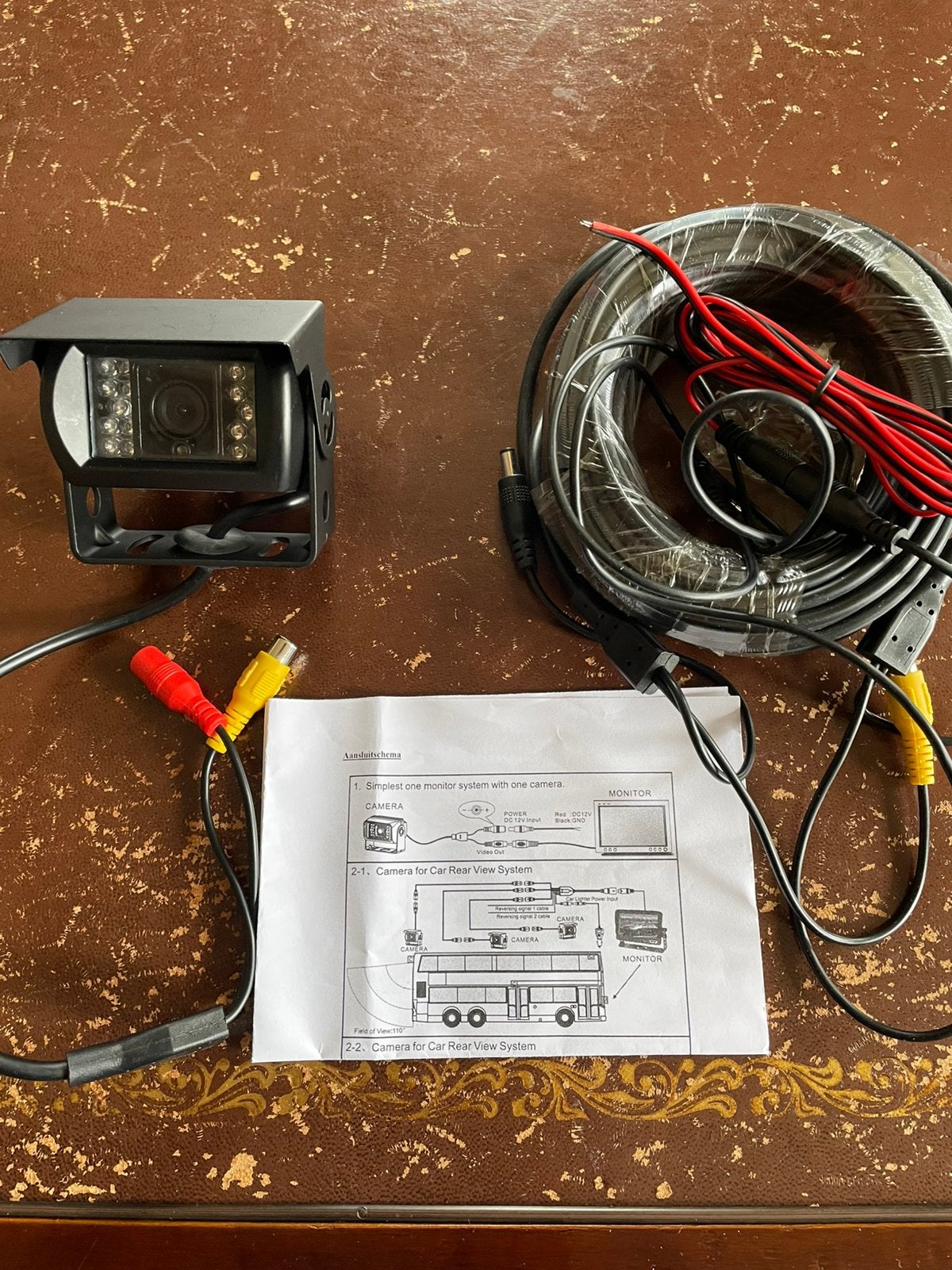 Achteruitrij camera voor auto of camper zwart, Ophalen, Nieuw
