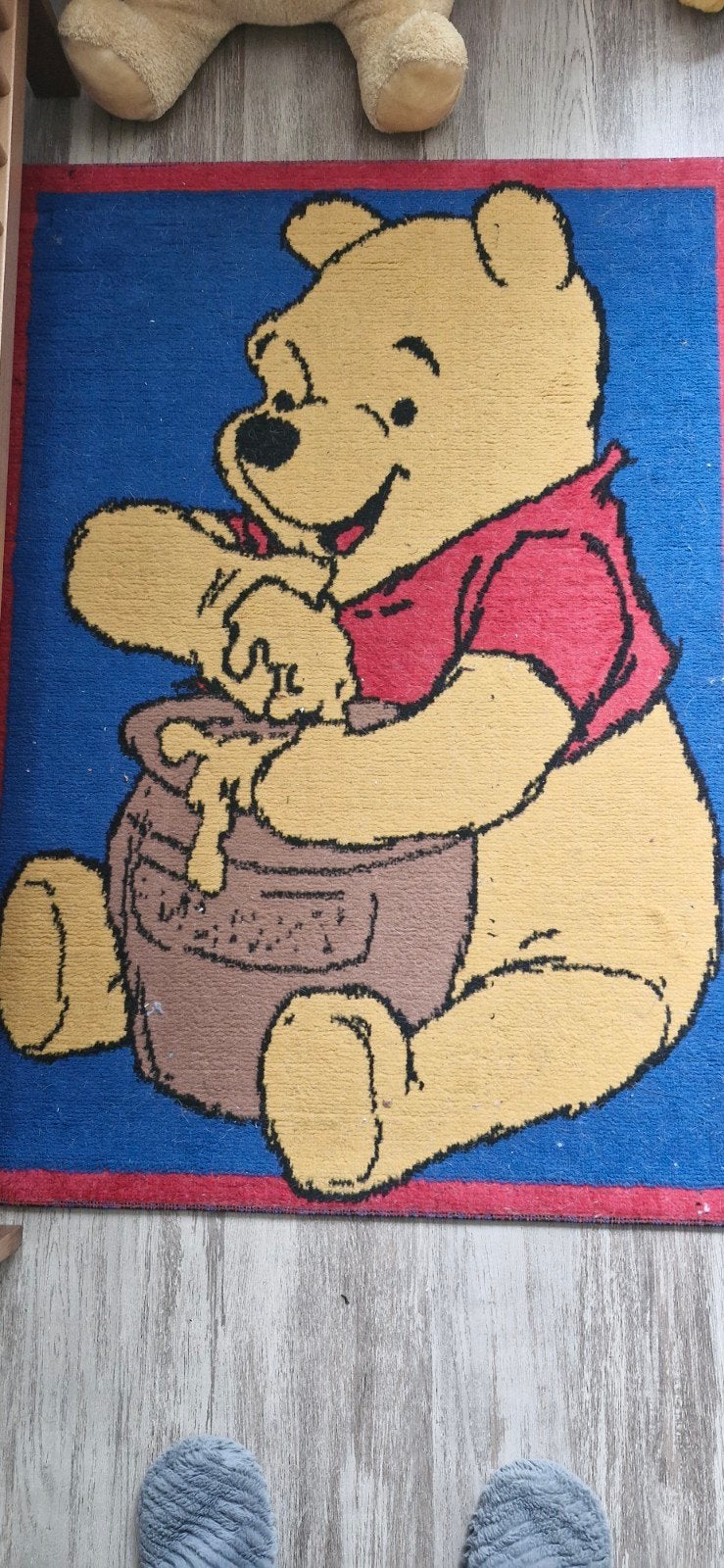 Winnie de Poeh Vloerkleed - Kinderkamer Mat, Overige kleuren, Gebruikt, Rechthoekig, 50 tot 100 cm