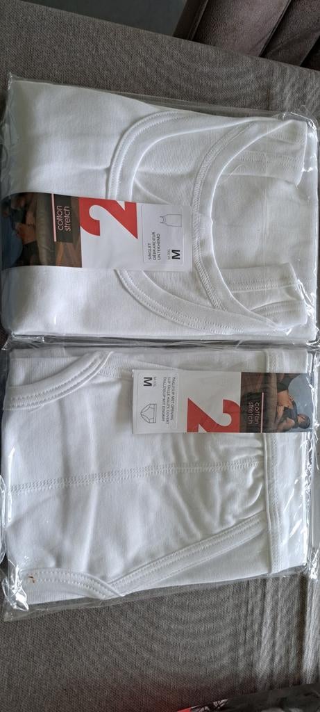 Heren 2 hemden en 2 slib maat m, Ophalen of Verzenden, Wit, Hemd