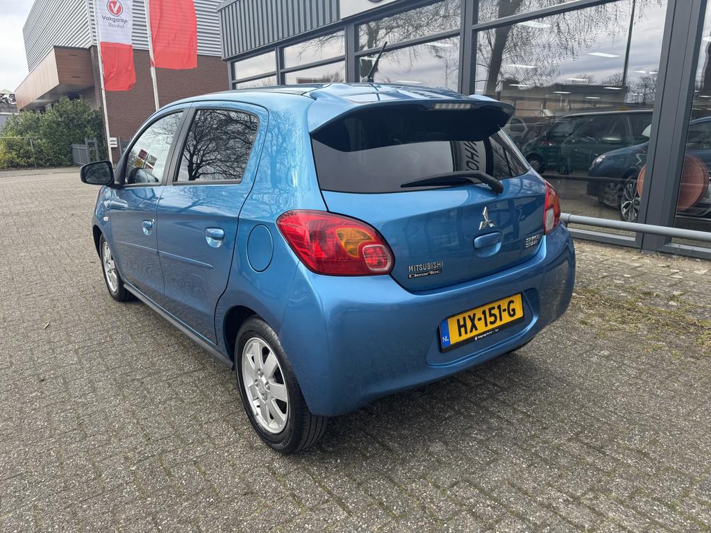 Mitsubishi Space Star 1.0 Bright (bj 2016, automaat), Stof, Gebruikt, Euro 6, Blauw