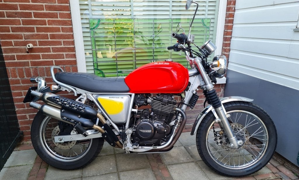SWM Silver Vase 440      "Retro Scrambler", Gebruikt, 440 cc, Handgeschakeld, 1 cilinder