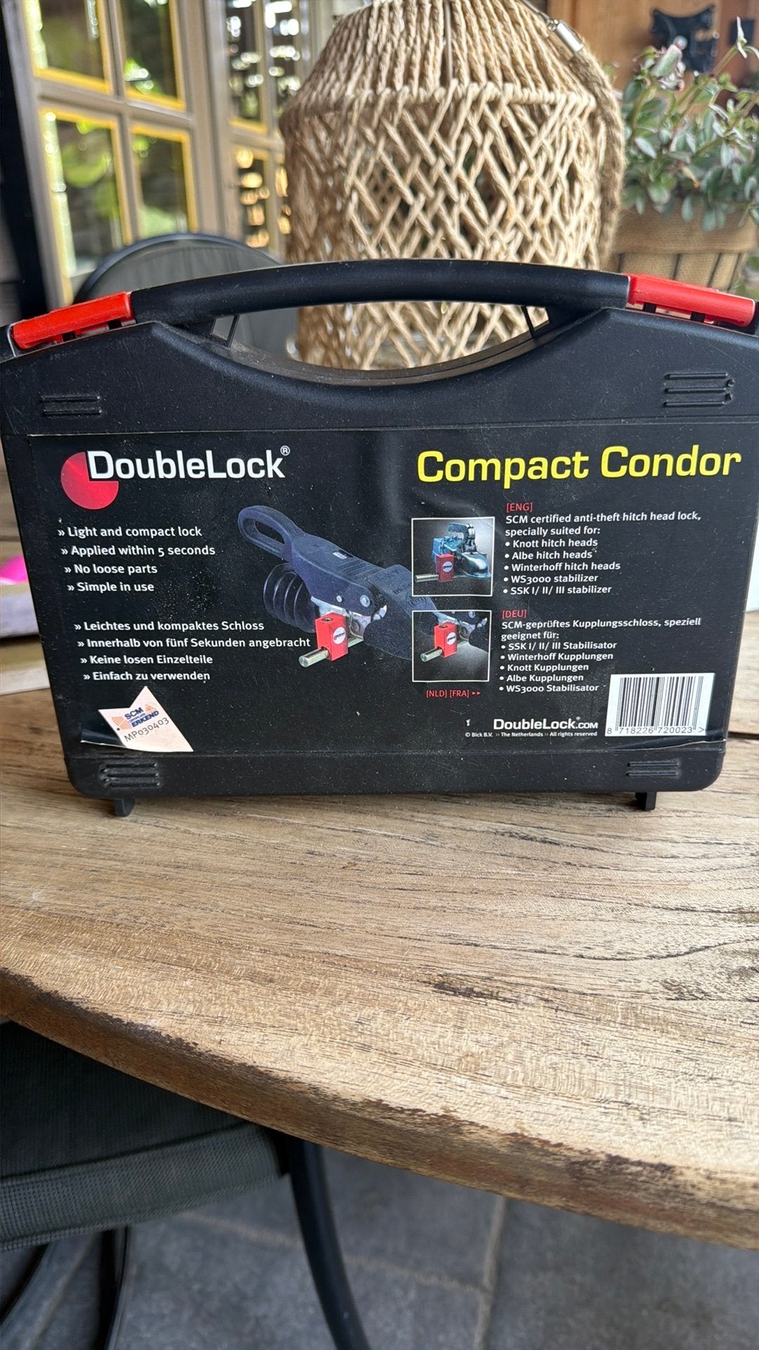 DoubleLock Compact Condor SCM disselslot – compleet, Caravans en Kamperen, Ophalen of Verzenden, Zo goed als nieuw