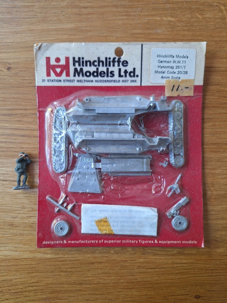 1:72 1/72 Diecast Hinchliffe Hanomag 251/1 + figuurtje, Overige merken, 1:50 of kleiner, Overige typen, Ophalen of Verzenden