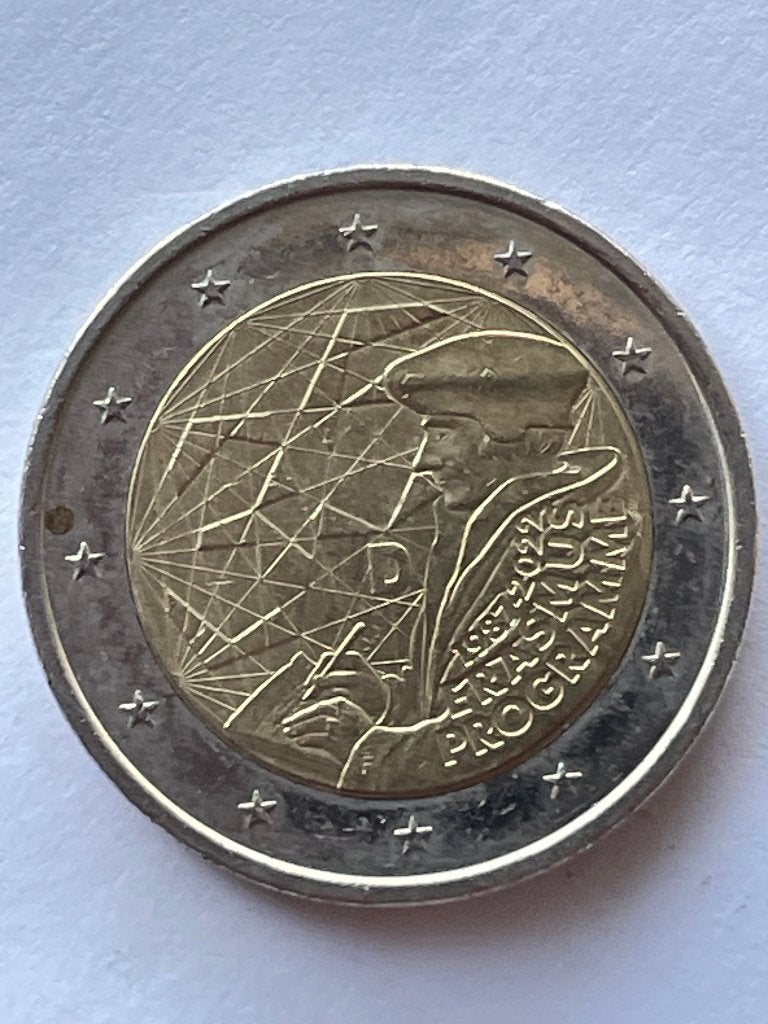 Duitsland 2 Euro Munt Erasmus 1987-2022, Ophalen of Verzenden, Duitsland, 2 euro, Losse munt