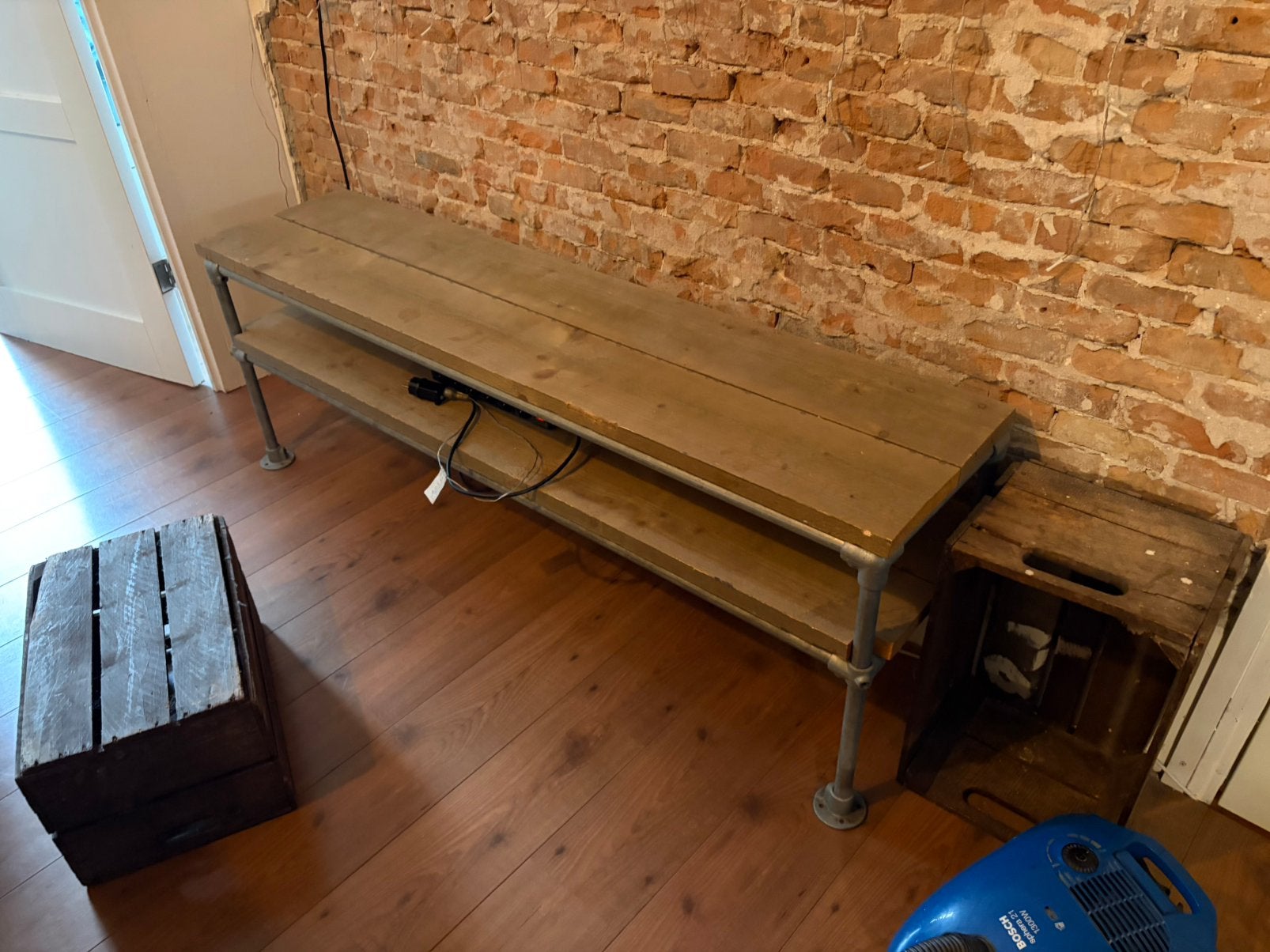 Steigerhouten meubel, Ophalen, Zo goed als nieuw, 25 tot 50 cm, Minder dan 100 cm