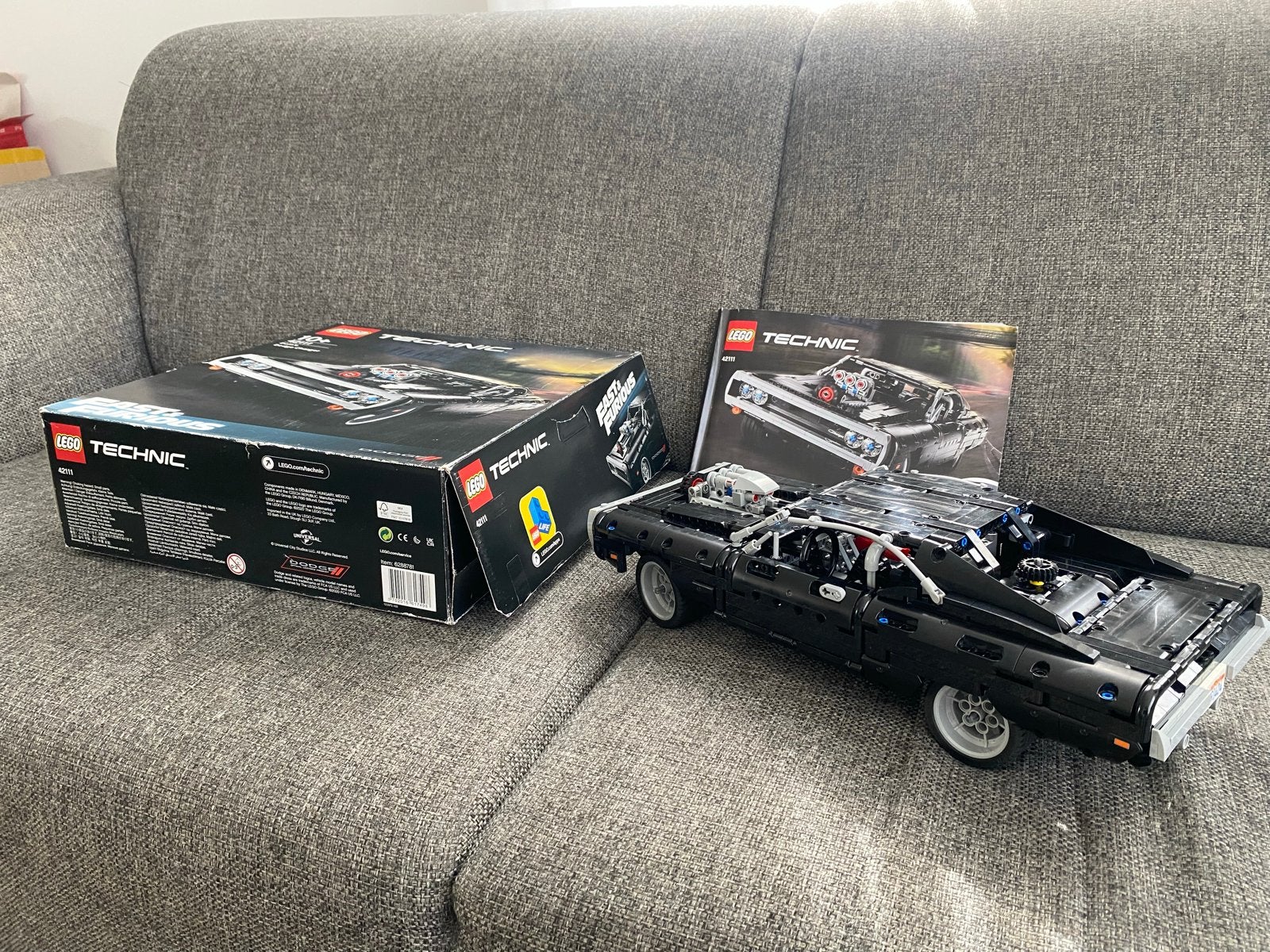 Lego Technic Fast & Furious Dom's Dodge Charger 42111, Lego, Ophalen of Verzenden, Zo goed als nieuw, Complete set