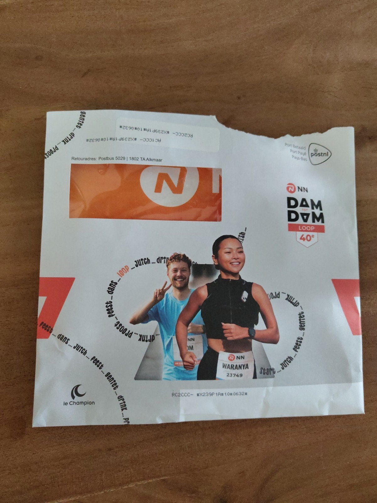 Dam tot Dam loop startbewijs groen, Tickets en Kaartjes, Evenementen en Festivals, Eén persoon