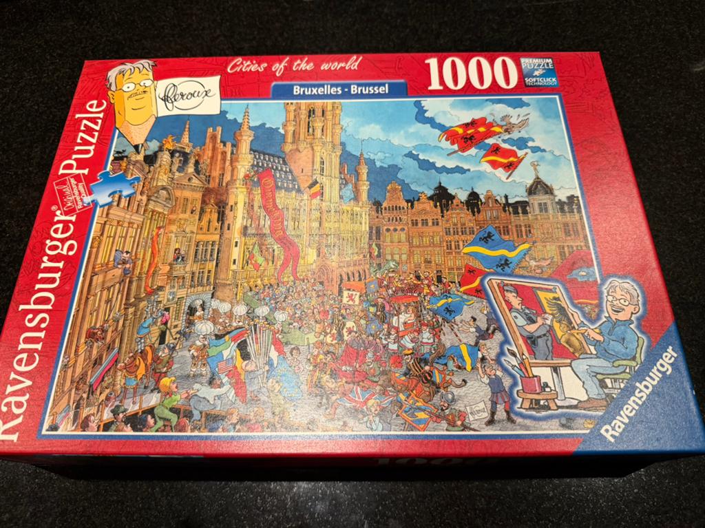 Ravensburger Cities of the World puzzel 1000 stukjes Brussel, Ophalen of Verzenden, 500 t/m 1500 stukjes, Zo goed als nieuw
