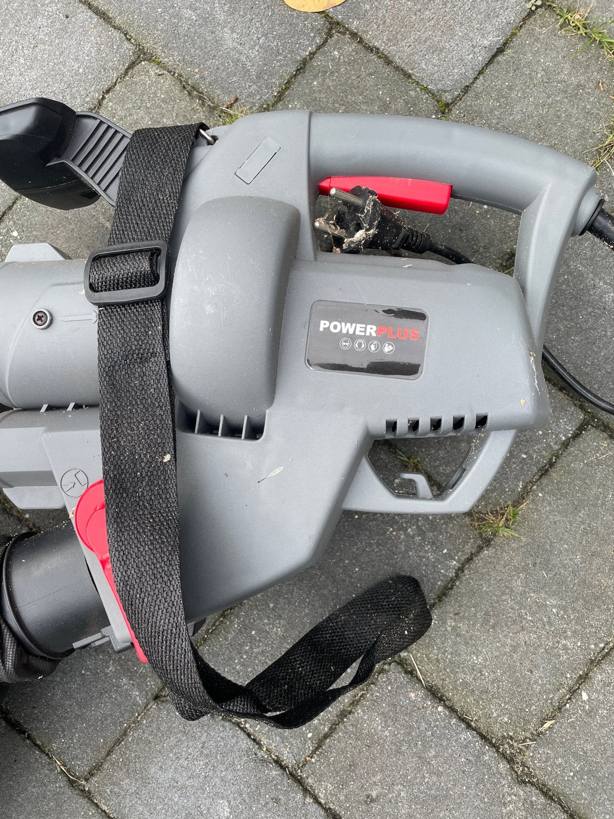 Powerplus bladblazer/bladzuiger met versnipperfunctie, Tuin en Terras, Gebruikt, Handgedragen, Ophalen of Verzenden, Met opvangzak