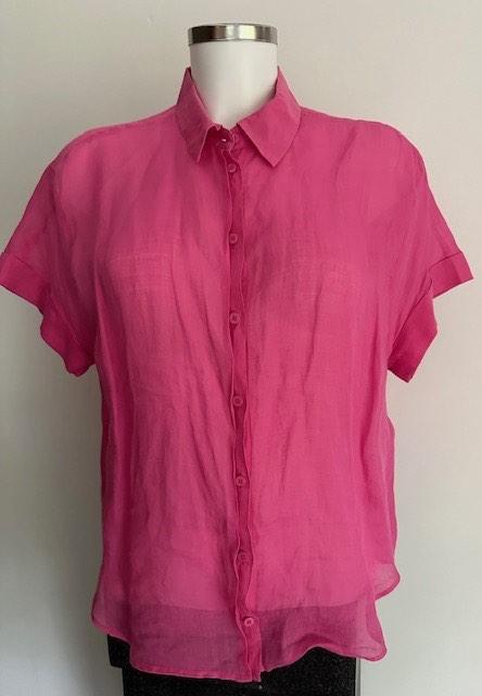 LUISA CERANO damesblouse maat 36 koraalkleur 100% Ramie, Overige kleuren, Verzenden, Zo goed als nieuw, Luisa Cerano