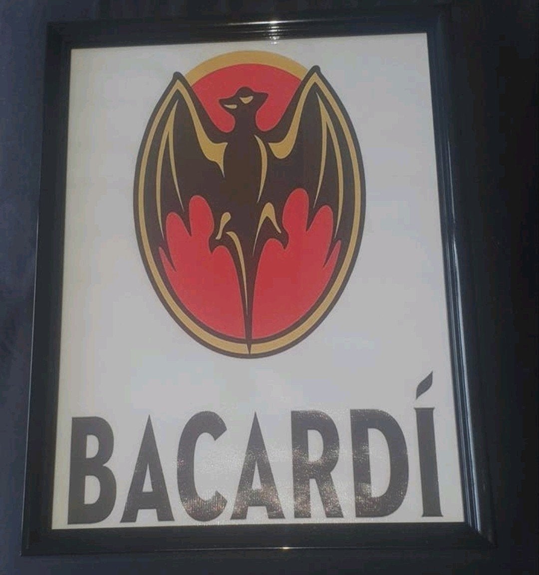 canvas afbeelding van bacardi, Ophalen of Verzenden, Nieuw, Reclamebord