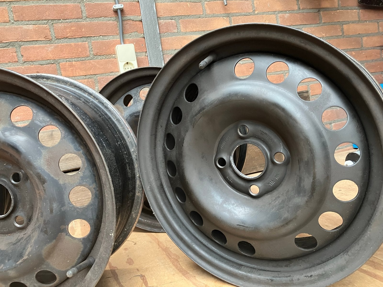 4x Originele Opel stalen velgen 15 inch - 6Jx15 ET43, Auto diversen, Ophalen