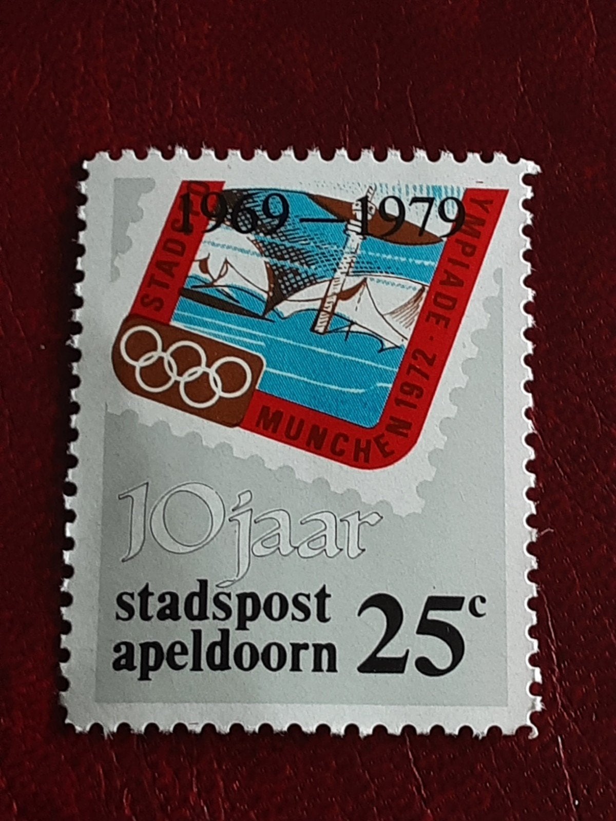 Stadspost Apeldoorn.  10 Jaar Stadspost Apeldoorn  25ct ( pf, Postzegels en Munten, Ophalen of Verzenden