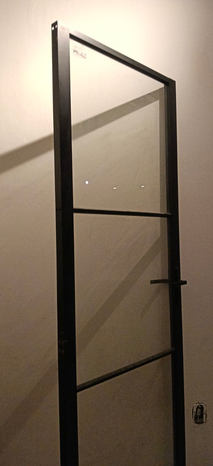 Stalen zwarte binnendeur met ESG glas (zgan), Doe-het-zelf en Verbouw, Deuren en Horren, 80 tot 100 cm, Binnendeur, Ophalen of Verzenden